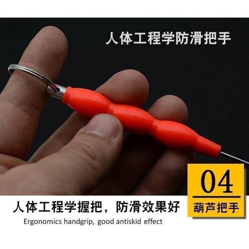 鳝鱼钢丝绳自动黄鳝懒人旋转钓具专用倒刺高岸引条引钩套装