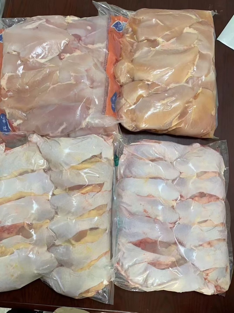 双福市场工厂直销:鲜品鸡全腿，鸡大胸，鸡翅类，鸡胗心等