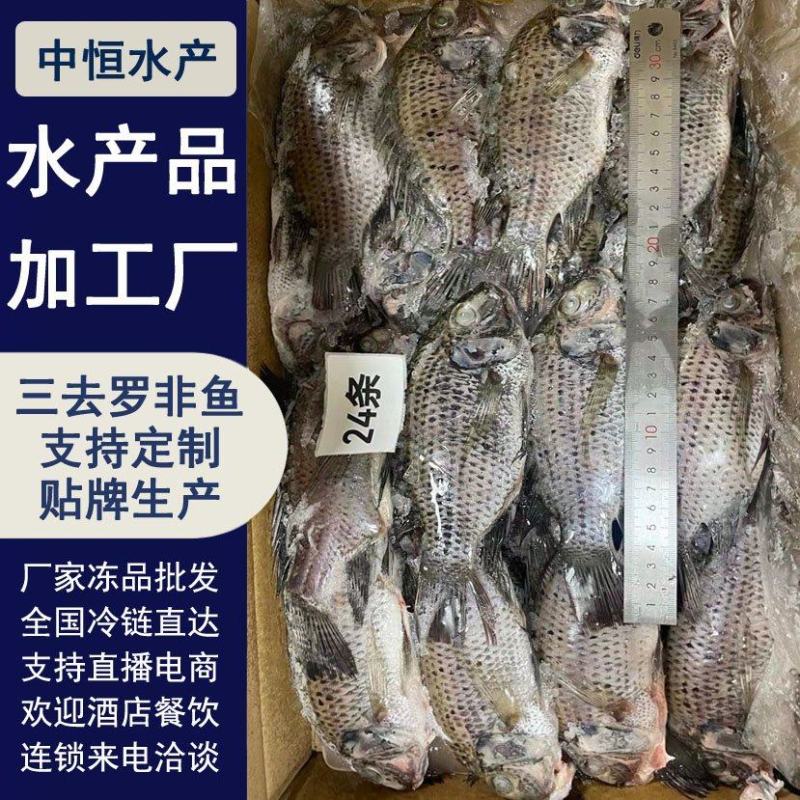 三去罗非鱼8斤24条装新鲜速冻罗非鱼烧烤鱼红烧鱼材料