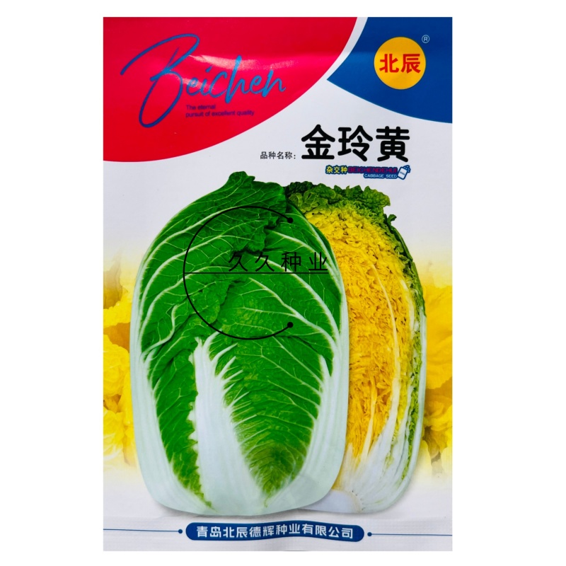 金玲黄黄心白菜种子口感好绿叶黄芯早熟高产商品性