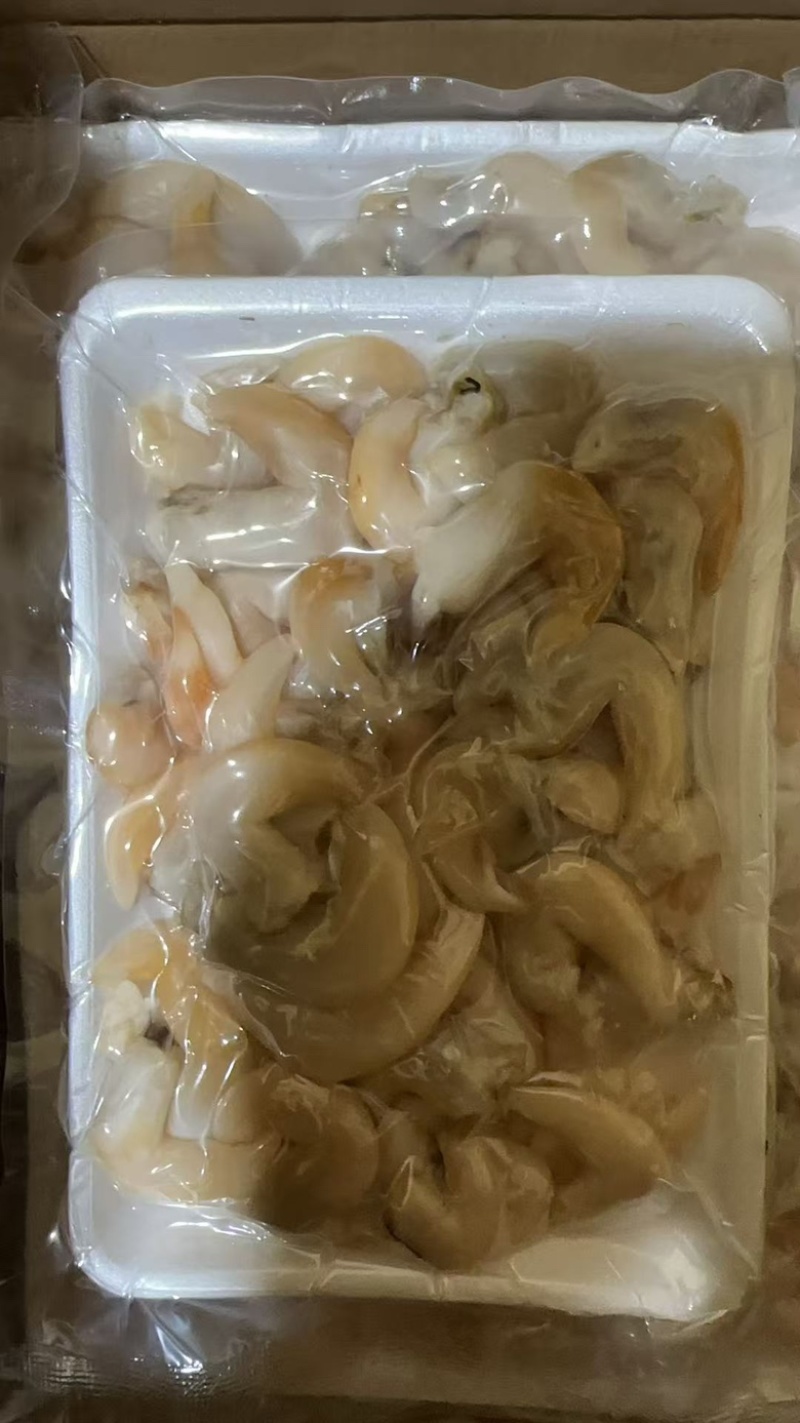 辽宁东港生开鲜冻去沙去脏刺参级黄鸟贝肉（无水无冰衣）