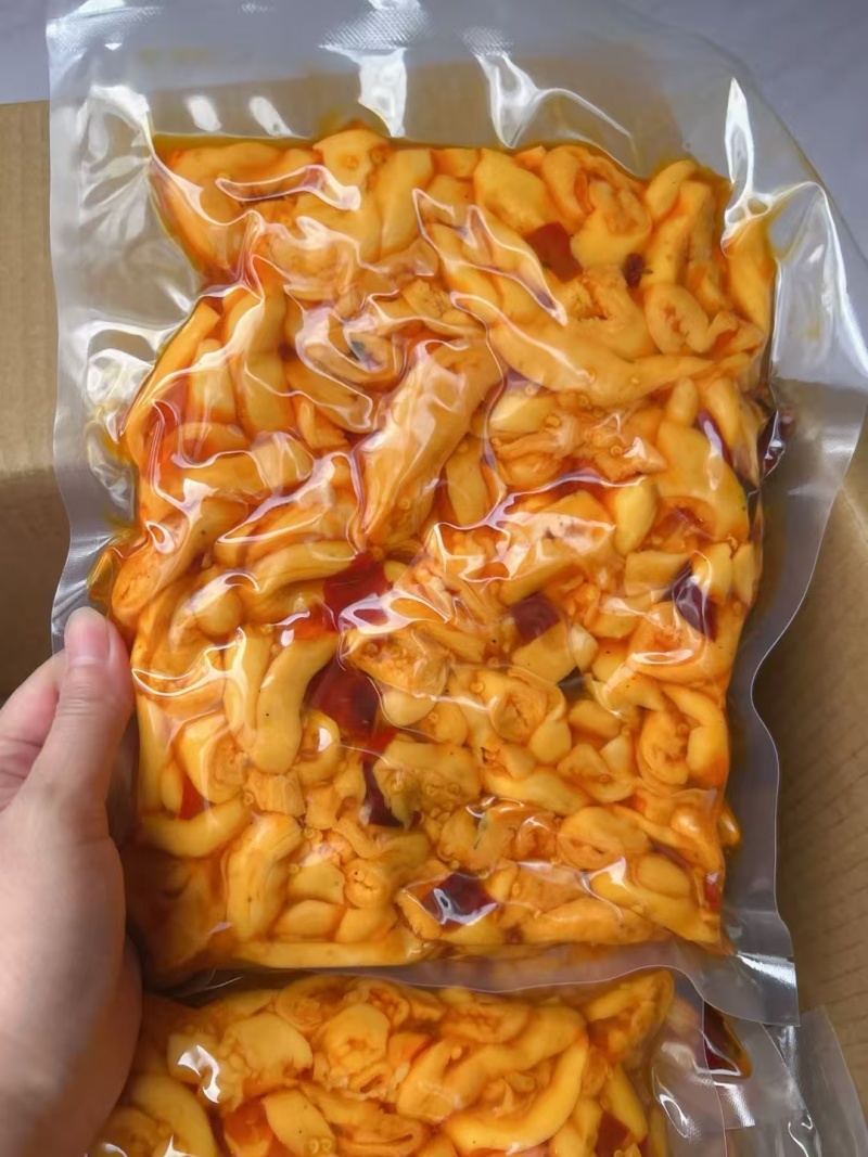 脆肠麻辣脆肠儿肠熟食卤味开袋即食商用真空包装固体物95%