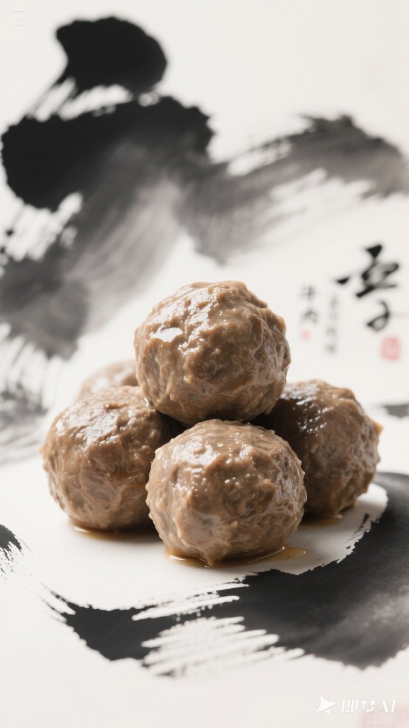 正宗潮汕牛肉丸，肉质紧实，Q弹爆汁鲜美香浓火锅麻辣烫**