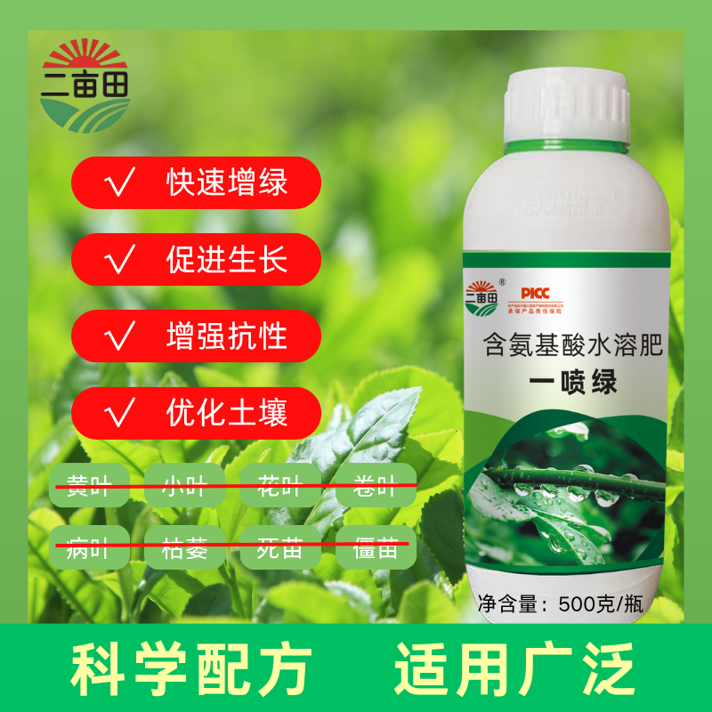 叶面肥一喷就绿含氨基酸水溶肥