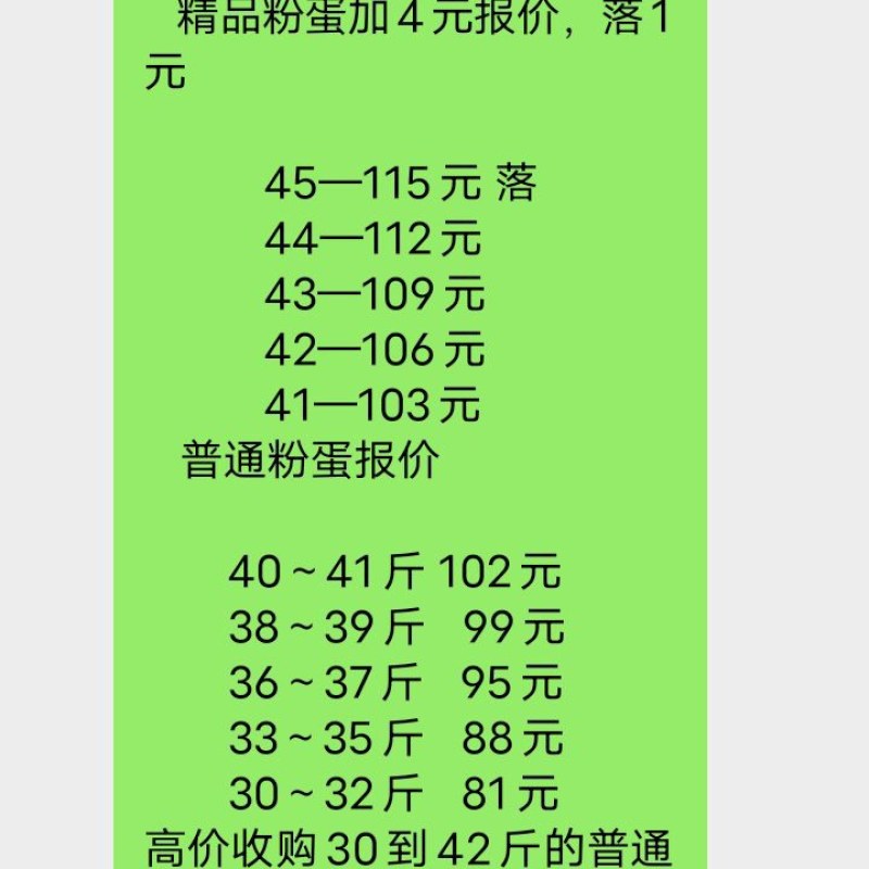 精品鸡蛋45斤一115元