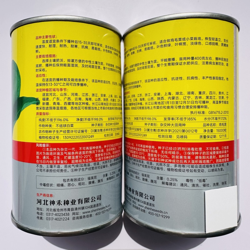杂交鸡毛菜种子耐热耐湿青梗菜种子速生小菜种籽甜糯四季蔬菜