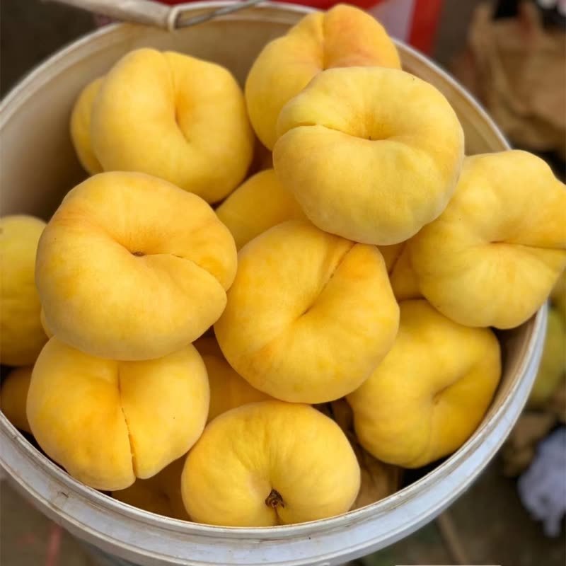 乾县黄蟠桃含糖分高果肉细腻，需要的赶紧联系。