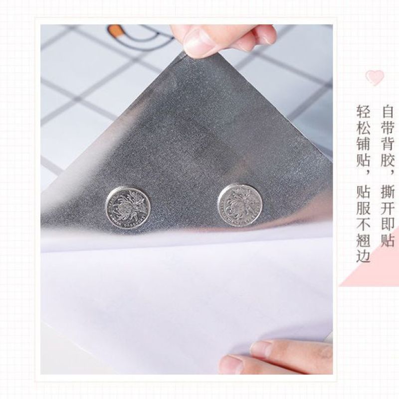 灶台厨房防水防油贴纸可粘防烫环保可擦桌面柜子玻璃门卫生间家用