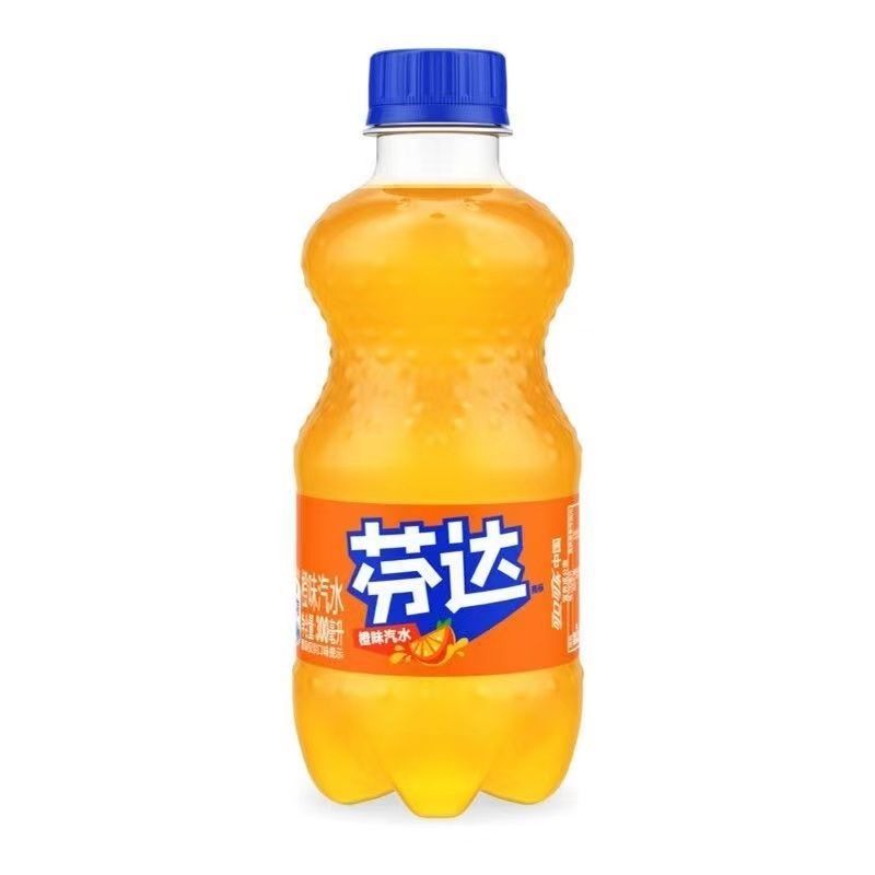 可口可乐芬达橙味汽水300ml*24瓶夏日清爽碳酸饮料迷你小