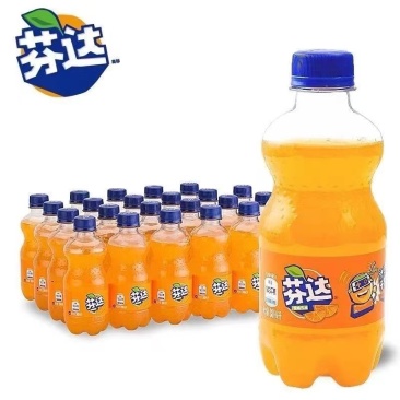 可口可乐芬达橙味汽水300ml*24瓶夏日清爽碳酸饮料迷你小