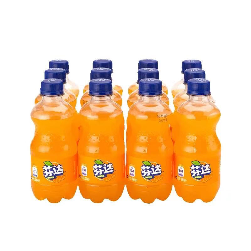 可口可乐芬达橙味汽水300ml*24瓶夏日清爽碳酸饮料迷你小