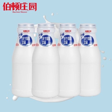 伯顿庄园水牛酸奶批发整箱益生菌发酵原味酸奶饮品瓶装