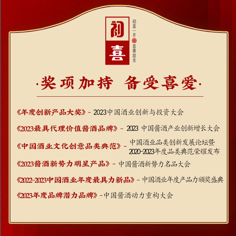 初喜贵州迷你版53度酱香型白酒纯粮食酒30ml小样品鉴