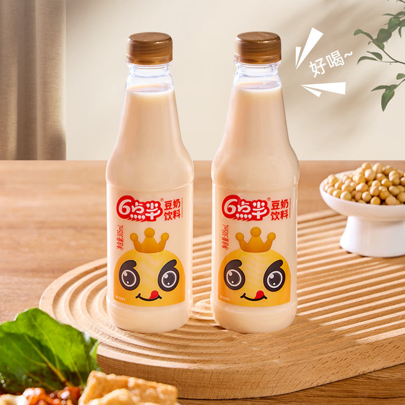 广西六点半豆奶305ml*24瓶装早餐店饮品整箱商用批发原味