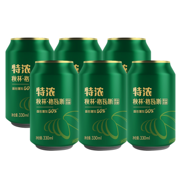秋林格瓦斯特浓格瓦斯330ML*6罐易拉罐装