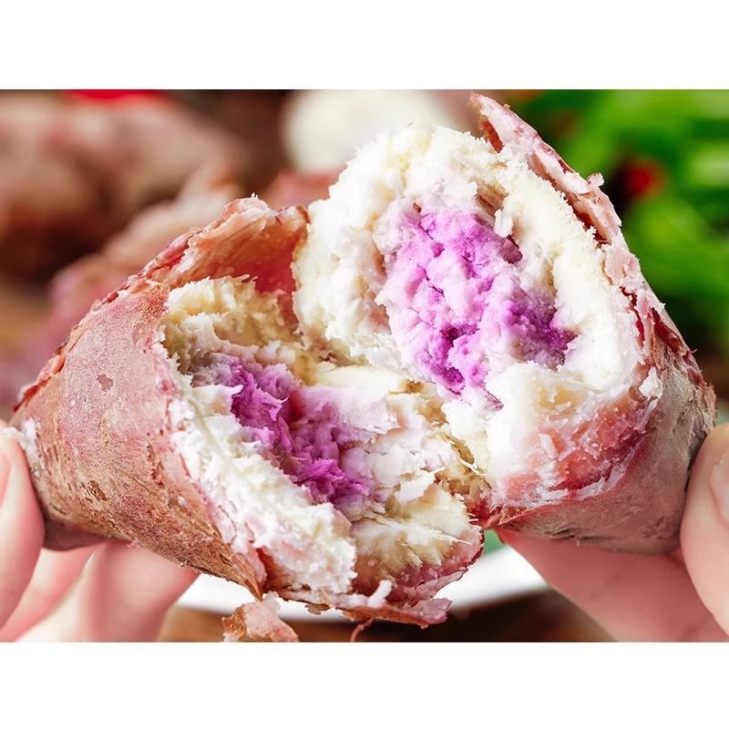 【精品】正宗沙地新鲜现挖冰淇淋番薯一点红地瓜板栗花心红薯包邮
