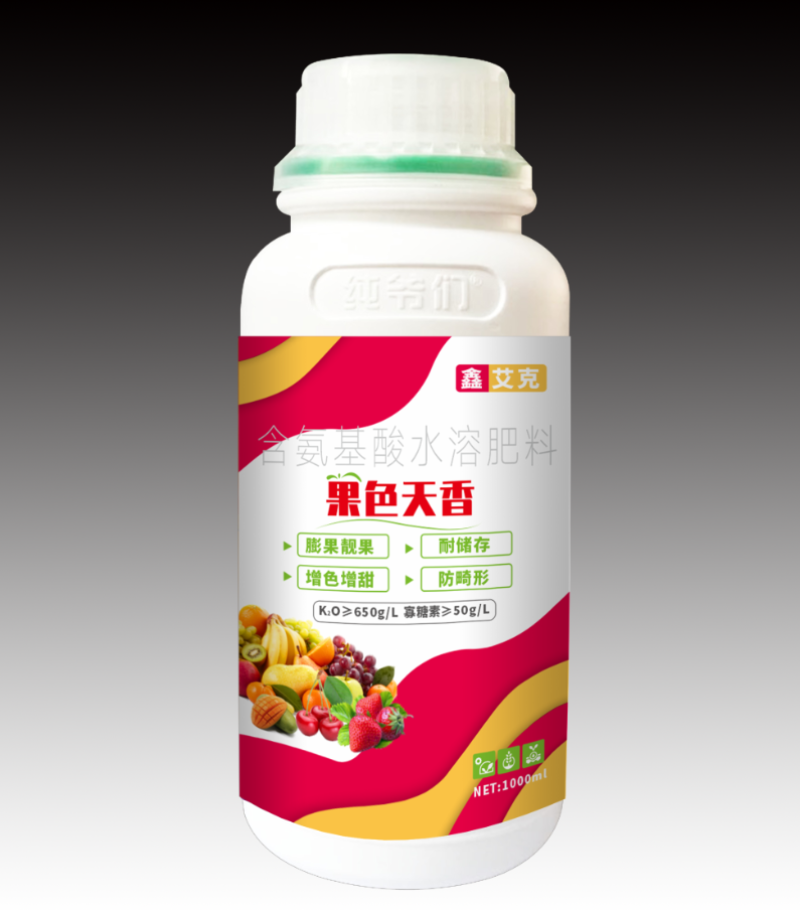 果色天香含氨基酸水溶肥料膨果着色叶面肥防畸形