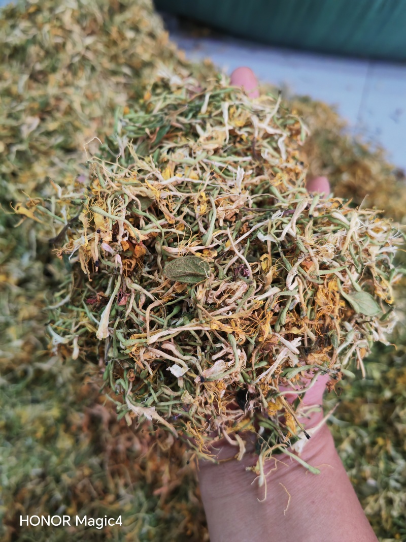 贵州安龙野生金银花统货，生晒无硫，无任何添加，半开花