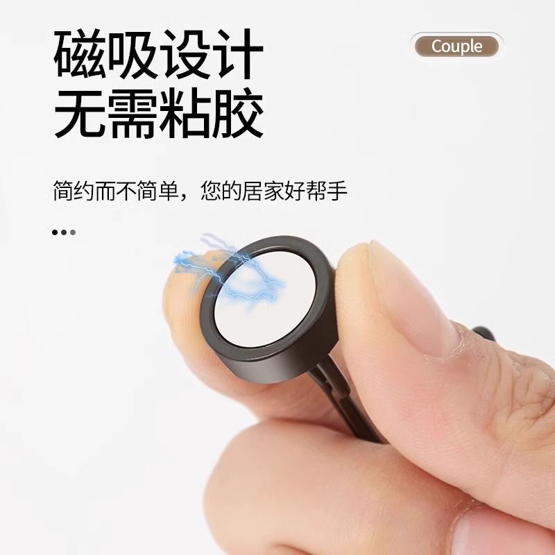 强力磁铁挂钩黑色旋转强磁钩冰箱铁门磁力无痕磁性钩吸铁石固