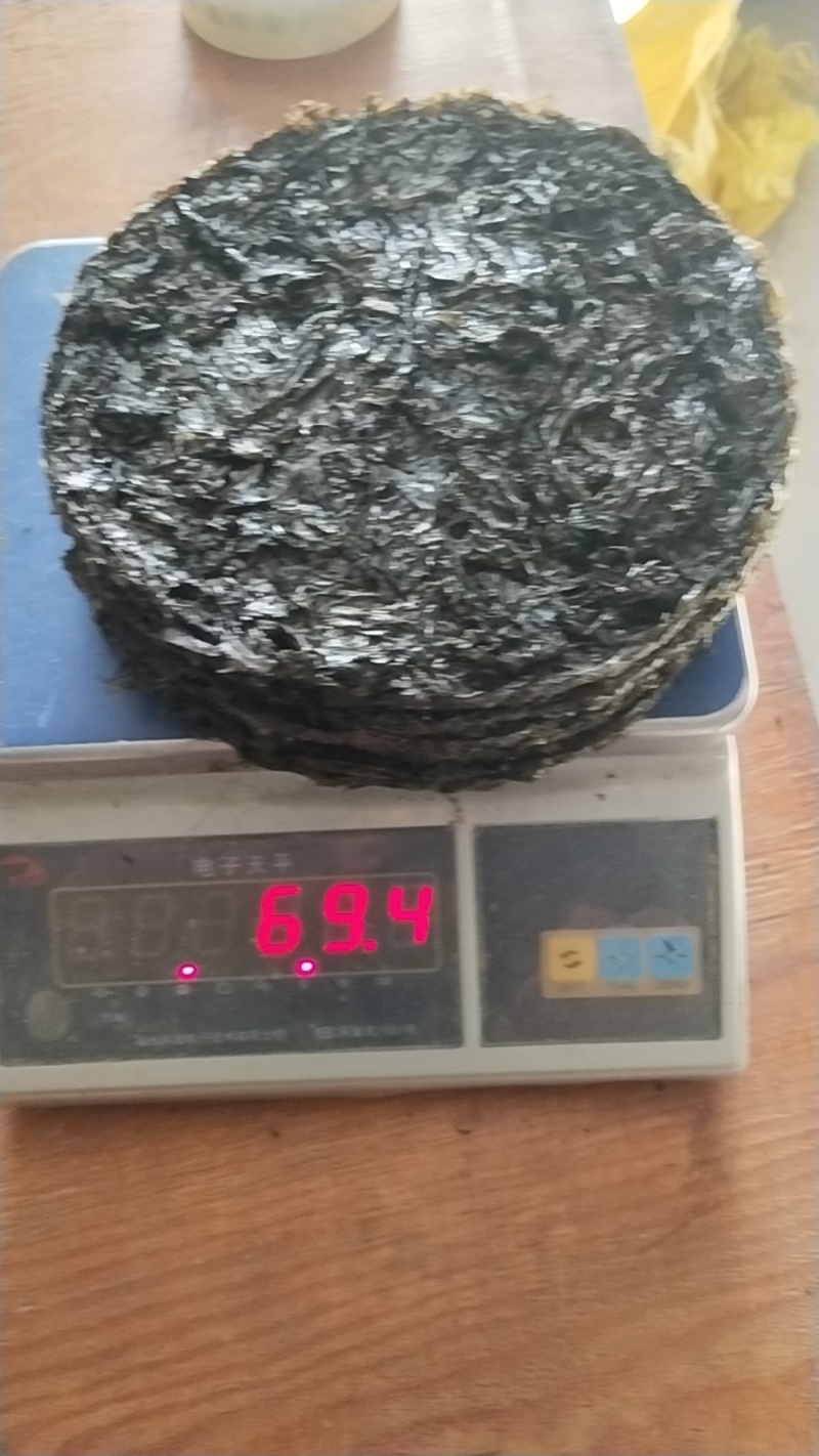 霞浦无沙圆饼紫菜(头水，二水，三水紫菜)