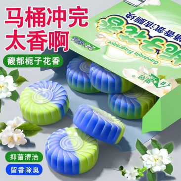 栀子花留香抑菌洁厕宝除垢清香卫生间除臭马桶清洁剂蓝泡泡