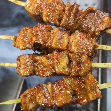 宫后夹肉串