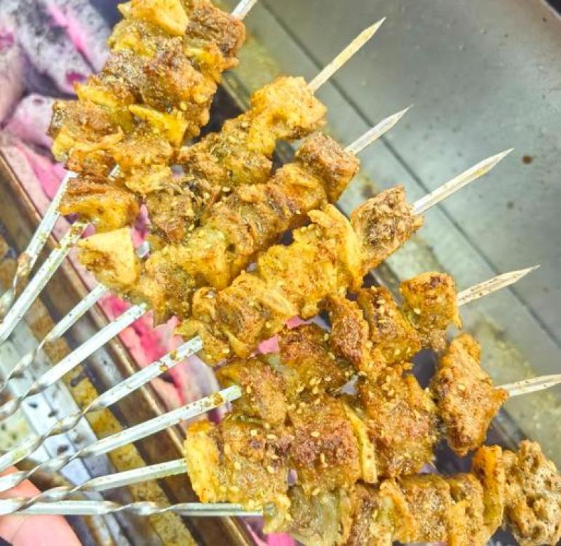 宫后夹肉串