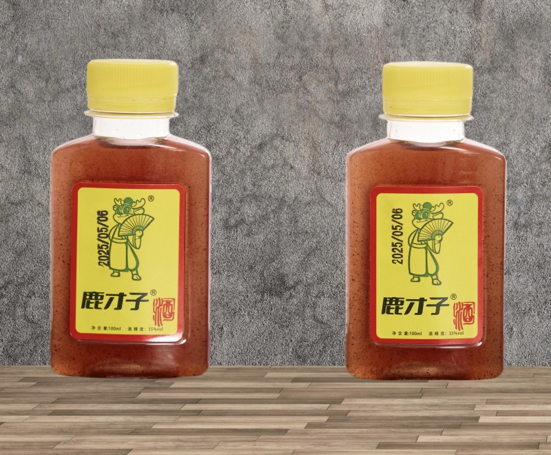 鹿才子酒鹿鞭酒试喝装35度100ml养生滋补酒
