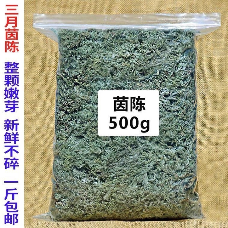 茵陈二月头茬茵陈没起苔棉茵陈无杆子野生茵陈