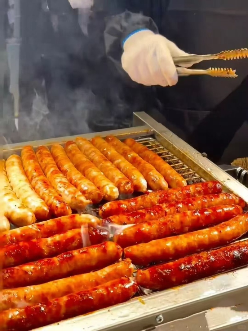 【烤肉】韩式风干肠、墨鱼风味香肠、士林大烤肠、火山石烤肠