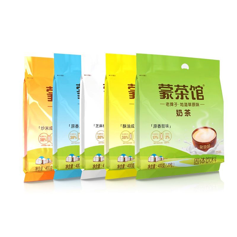 伊佰内蒙咸味奶茶粉蒙茶馆地道草原味炒米蒙古奶茶冲饮4