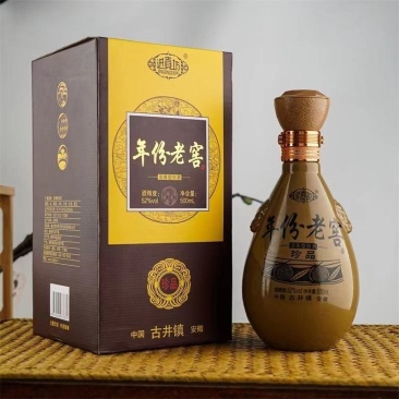 年份老窖浓香型52度白酒古井老酒白酒年份老家