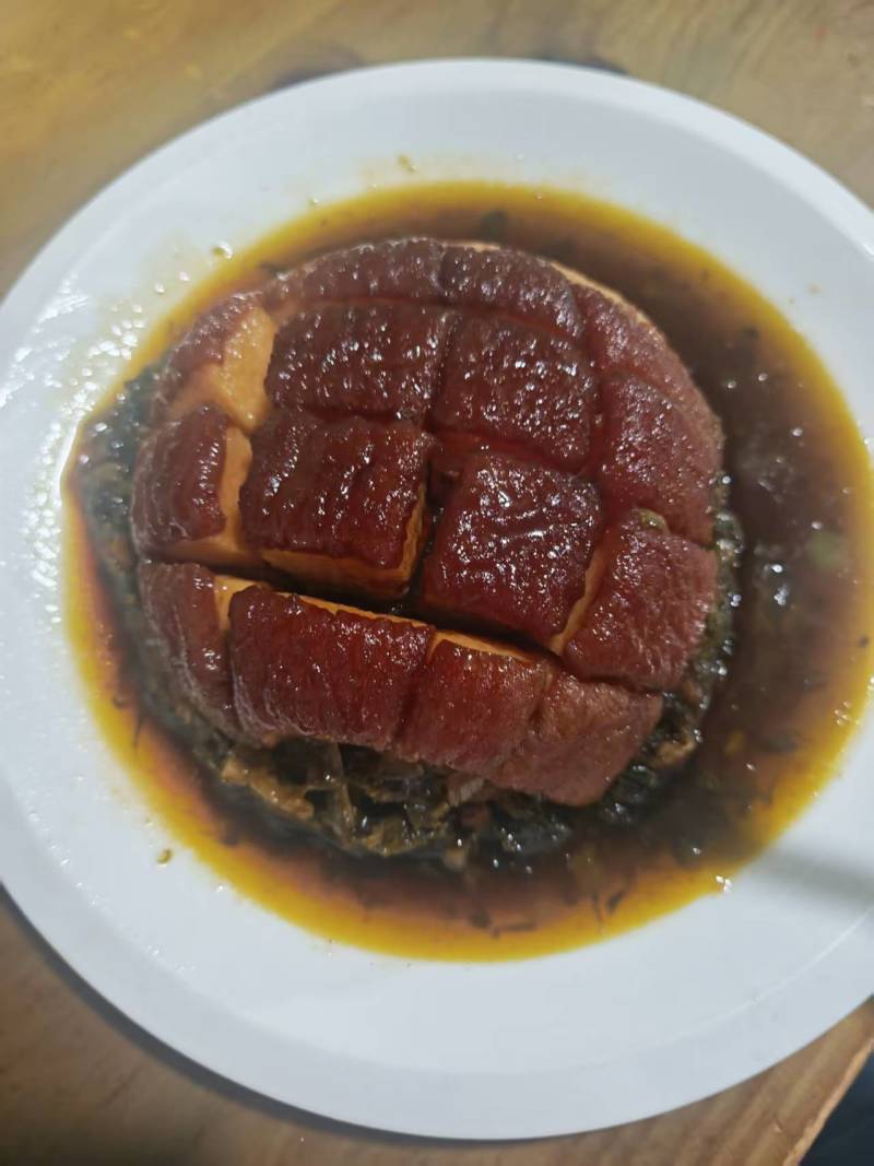 【梅菜扣肉】梅菜开花肉