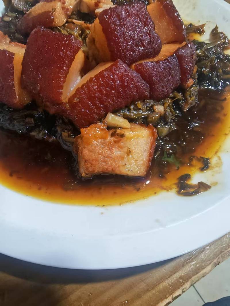 【梅菜扣肉】梅菜开花肉