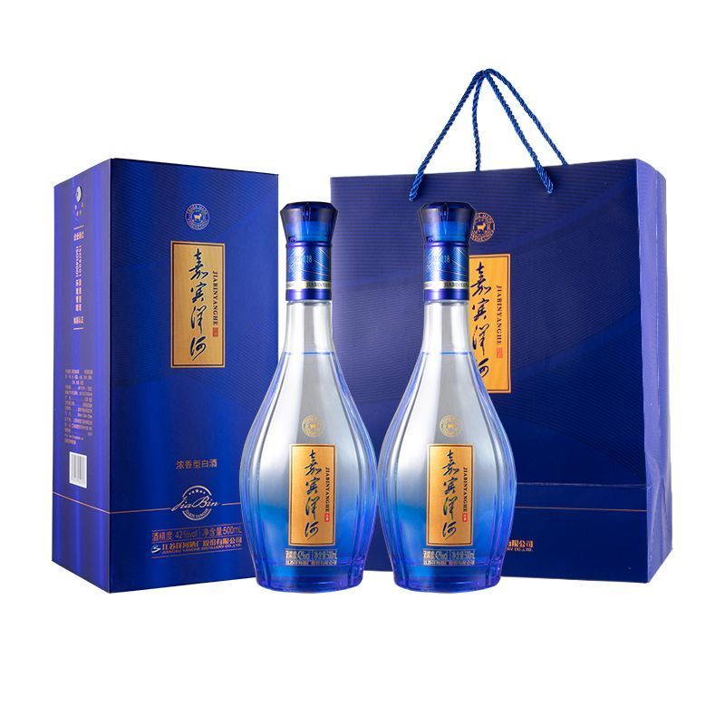 洋河蓝色经典嘉宾版42度500mL*6瓶绵柔浓香白酒送礼