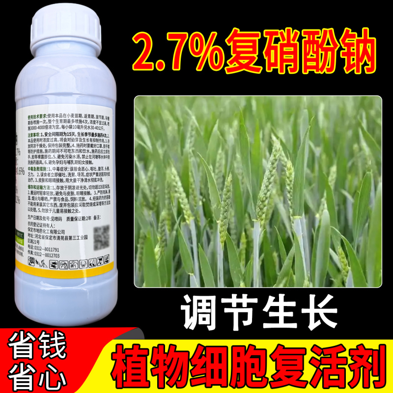 老牌子天瑞星复硝酚钠2.7%小麦调节生长植物生长调
