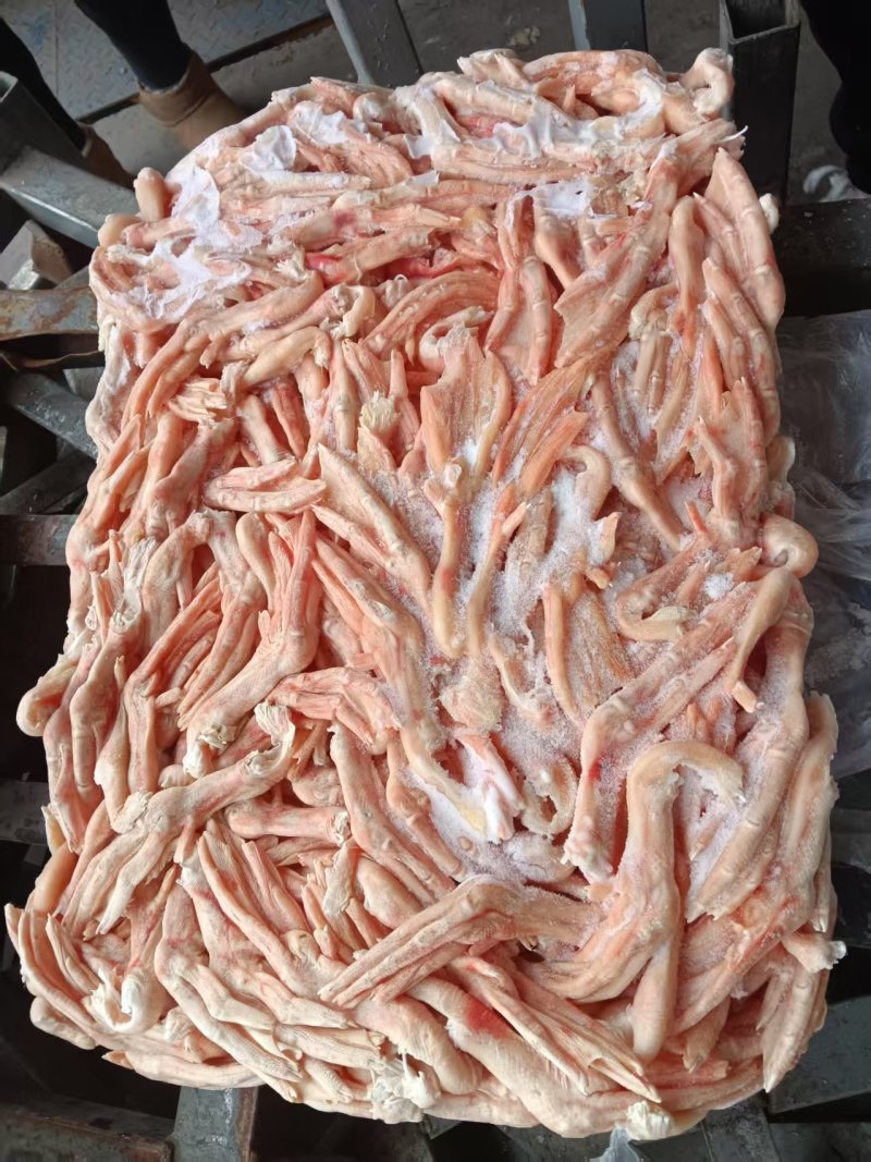 板冻鸭掌有货平切带筋大中小号都有