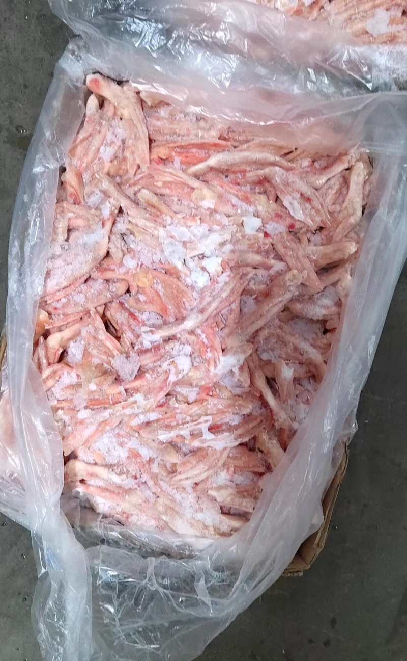 板冻鸭掌有货平切带筋大中小号都有