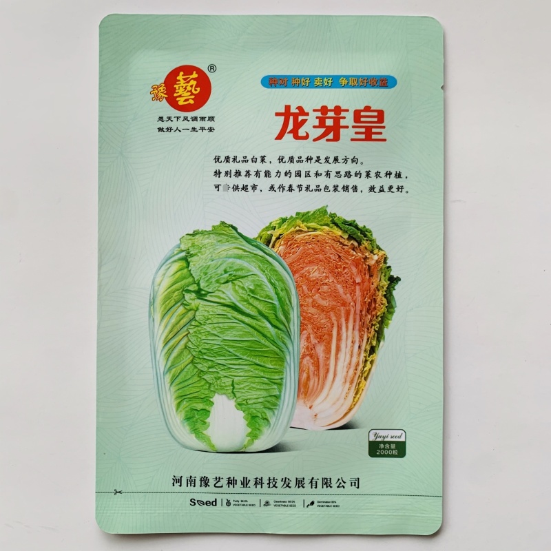 豫艺龙芽皇白菜种子桔红心特色大白菜种子秋季抗病优质菜种