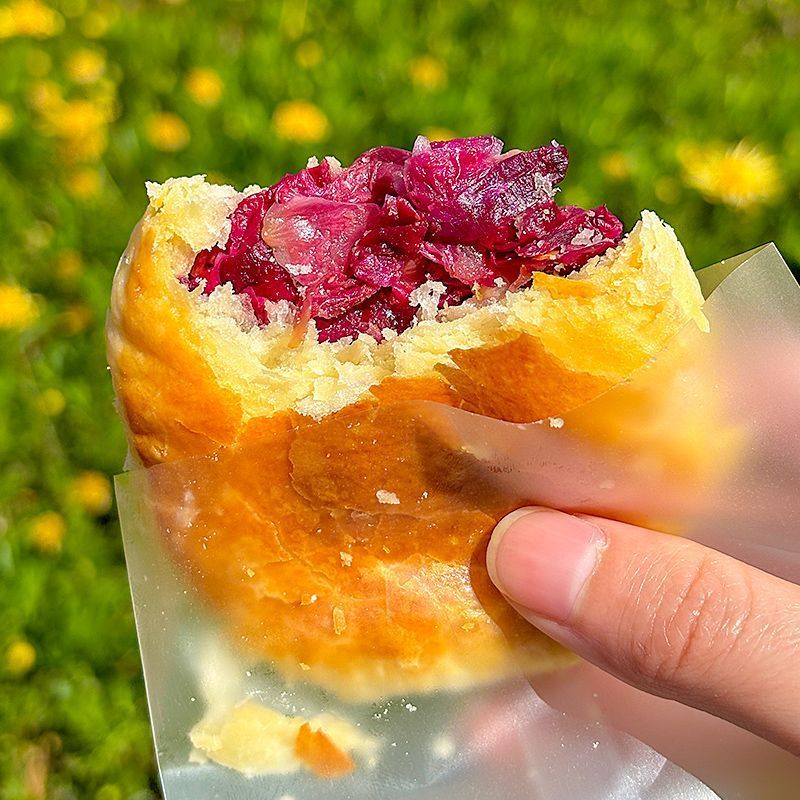 黄油玫瑰鲜花饼云南糕点酥饼特产年货零食小吃面包礼盒