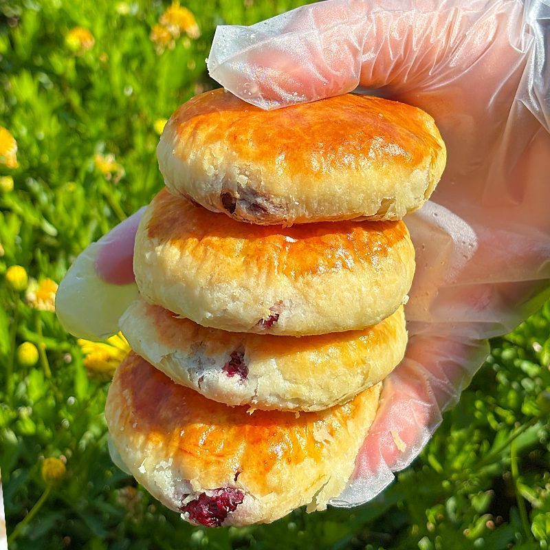 黄油玫瑰鲜花饼云南糕点酥饼特产年货零食小吃面包礼盒