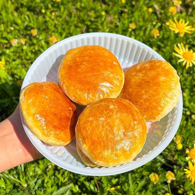 黄油玫瑰鲜花饼云南糕点酥饼特产年货零食小吃面包礼盒