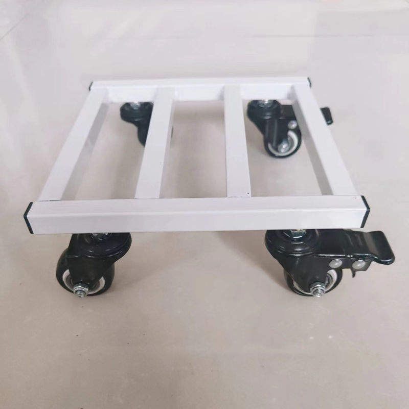 万向刹车轮托盘烤漆加厚铁架底座家电小推车花瓶盆景增高移动
