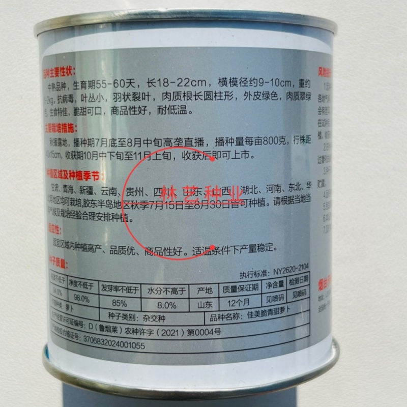 佳美脆青水果萝卜种子博萝蜜水果萝卜种子清脆爽口甜脆