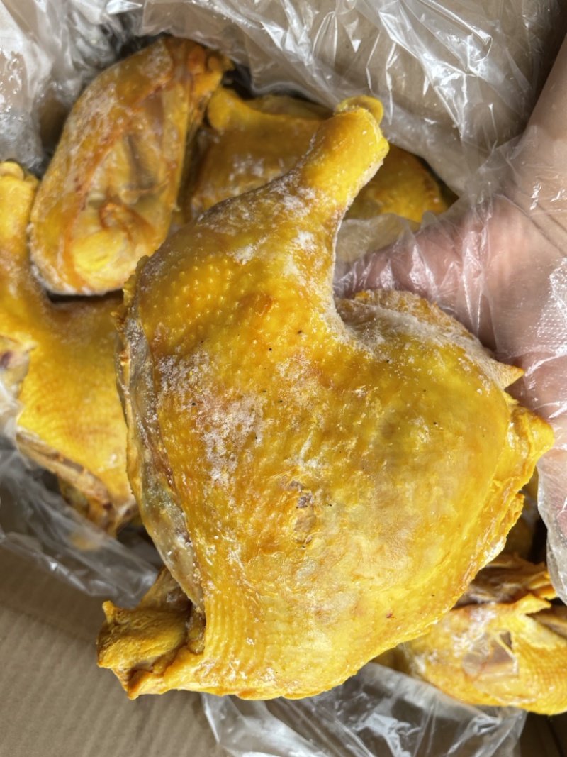 全熟盐焗鸡腿味道香皮脆肉嫩摆摊餐饮食材批发