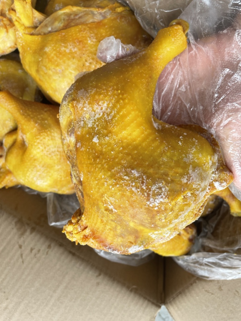 全熟盐焗鸡腿味道香皮脆肉嫩摆摊餐饮食材批发