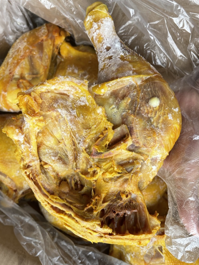 全熟盐焗鸡腿味道香皮脆肉嫩摆摊餐饮食材批发