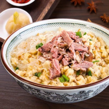 正宗清真羊肉泡馍牛肉小炒512g加量装陕西特产鸿盛祥泡馍西安