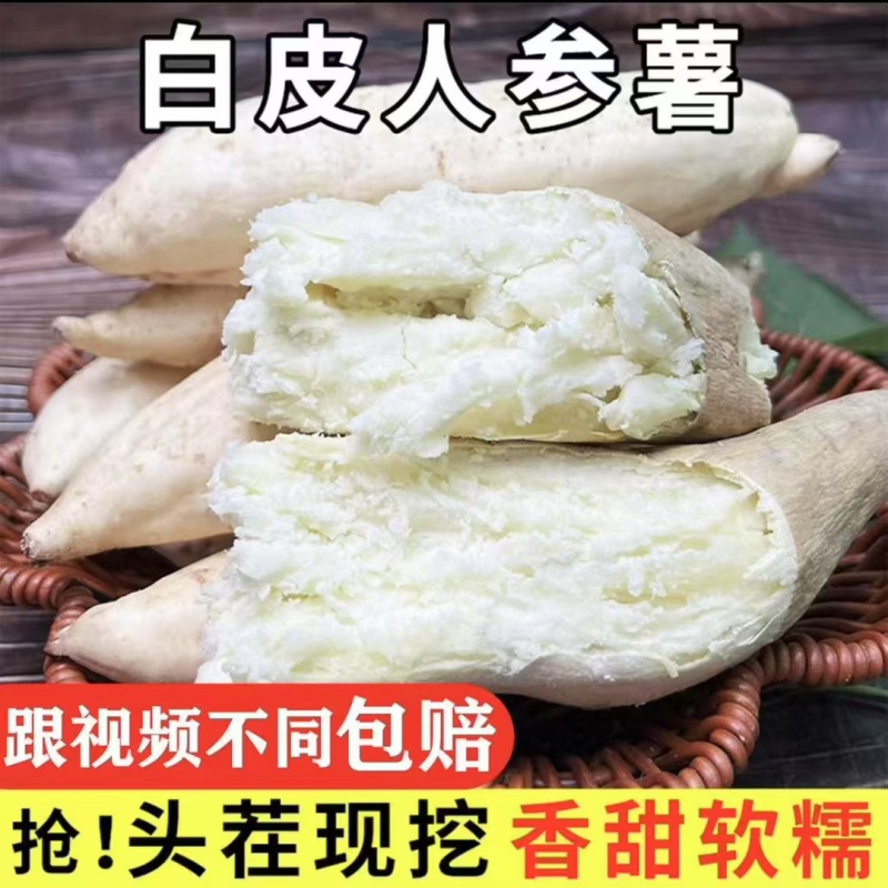 白皮白心人参薯电商一件代发