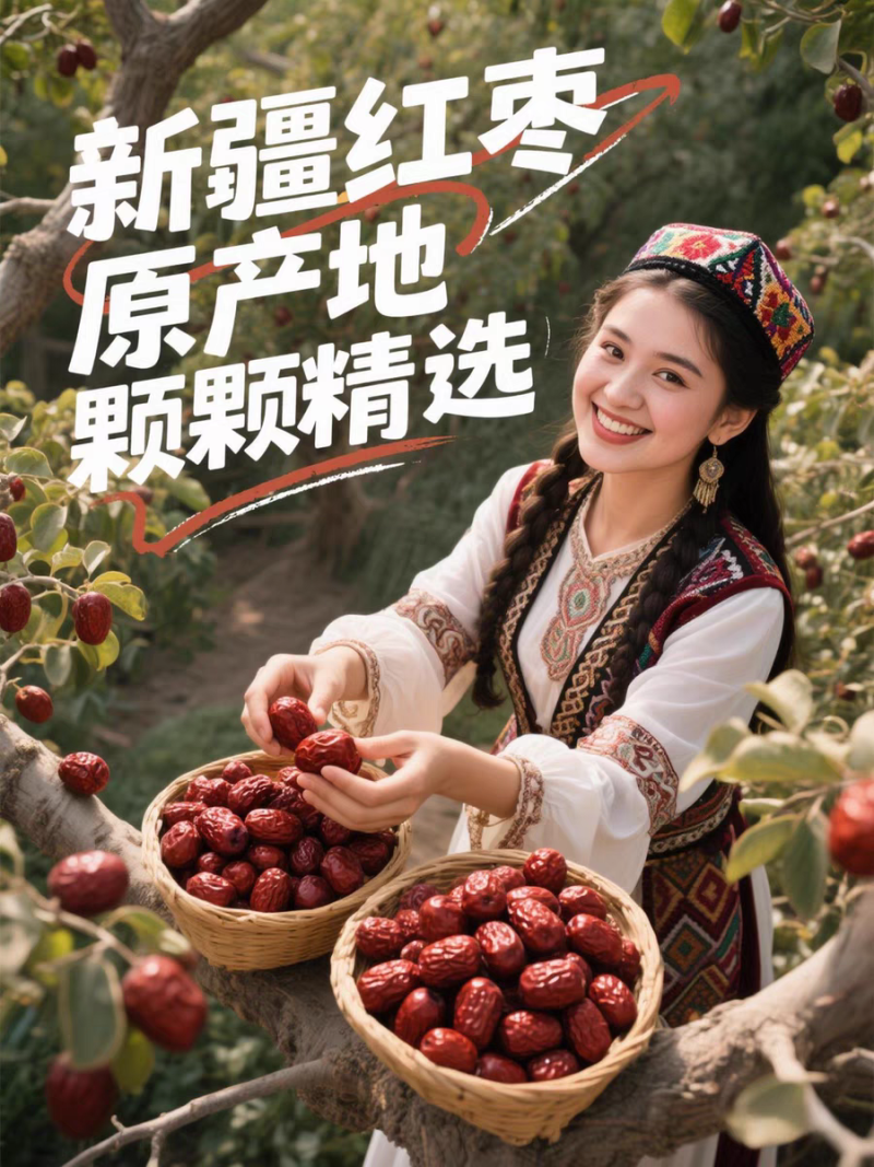 枣夹核桃新疆特产新疆大红枣夹心仁派旗舰店孕妇单独包装大个